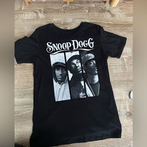 snoop dog black t shirt medium